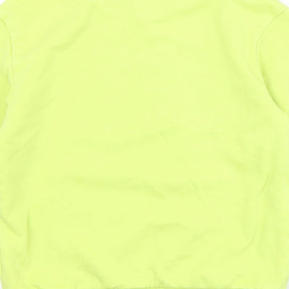 H&M Girls Green  Cotton Pullover Sweatshirt Size 6-7 Years   - 6-8 Years