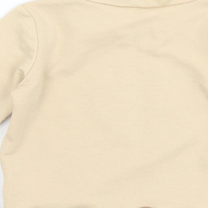 SheIn Girls Brown Animal Print Polyester Basic T-Shirt Size 9-12 Months Mock Neck  - Hey