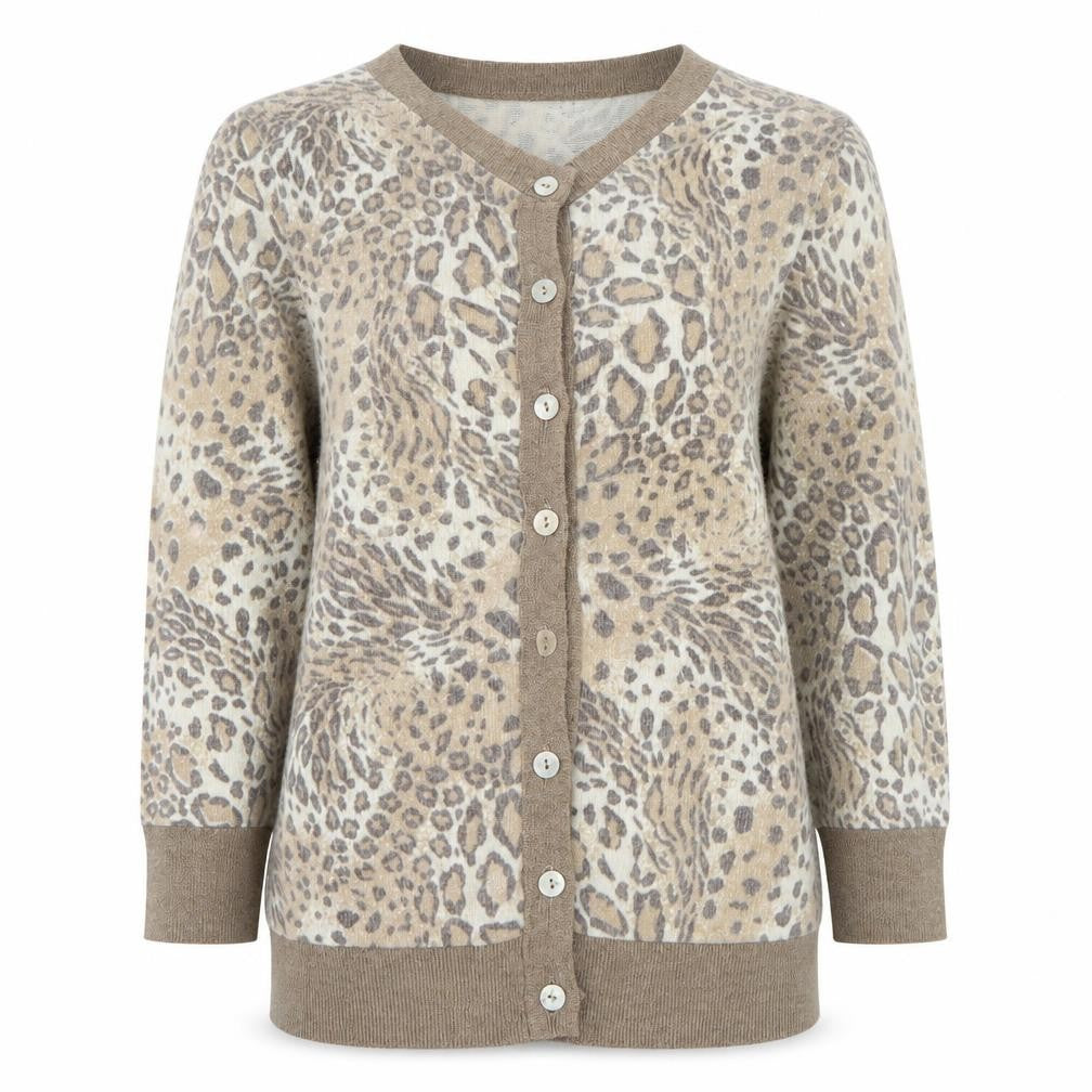 Womens UK Size 8 Primark Brown Cardigan Jumper