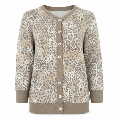 Womens UK Size 8 Primark Brown Cardigan Jumper