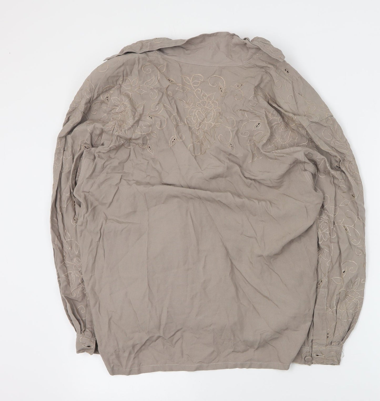 Womens UK Size 12 Together Brown Basic Blouse