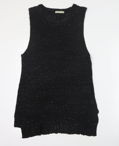 Innocence Womens Black  Polyester Basic Tank Size 12 Round Neck