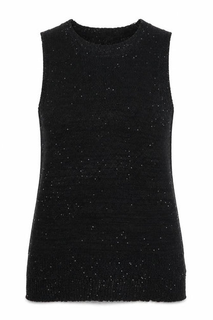 Innocence Womens Black  Polyester Basic Tank Size 12 Round Neck