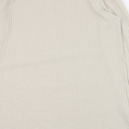 Beloved Womens Beige Round Neck  Polyester Pullover Jumper Size 2XL