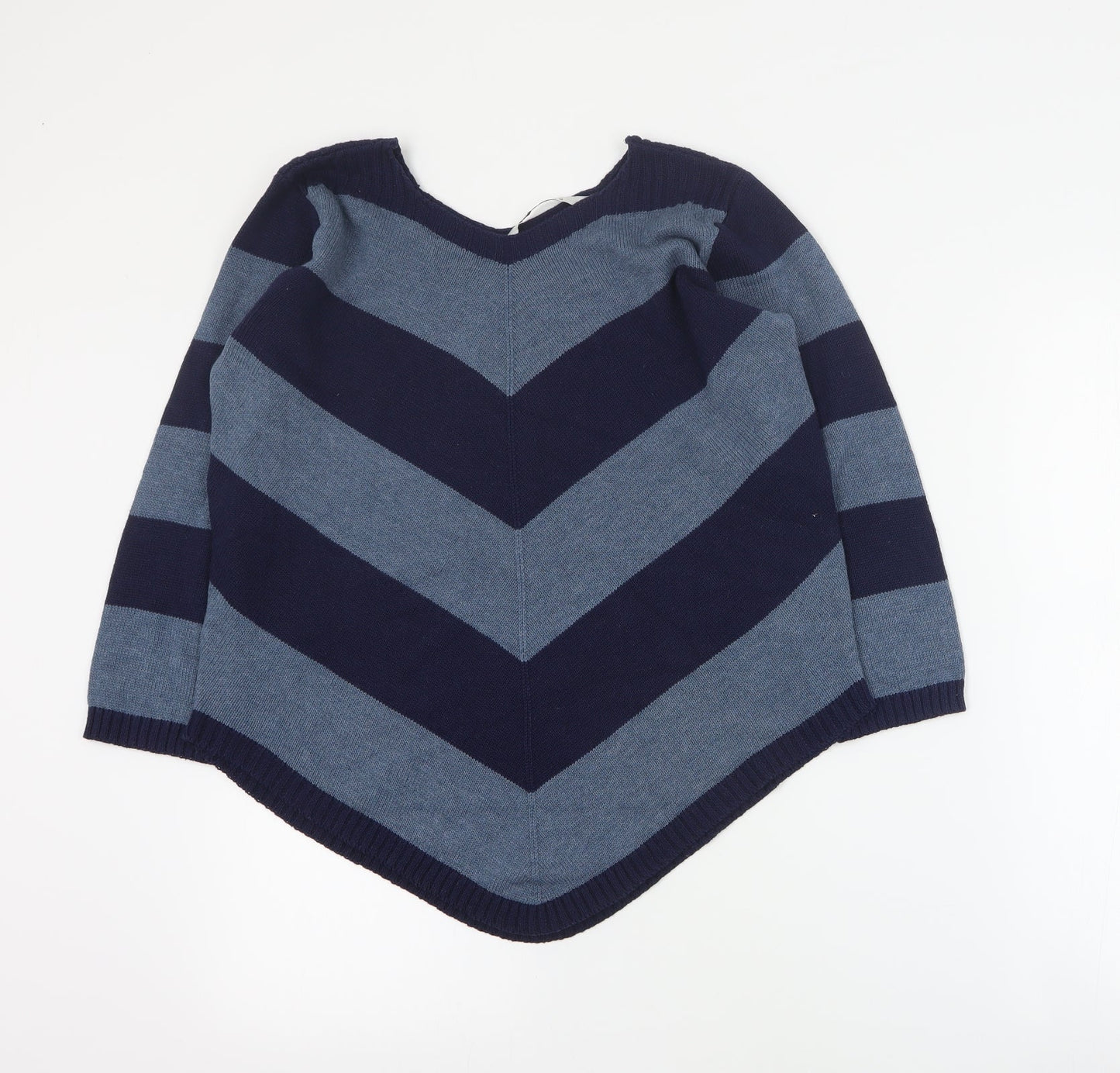 Womens UK Size S Tru Collection Blue Pullover Jumper