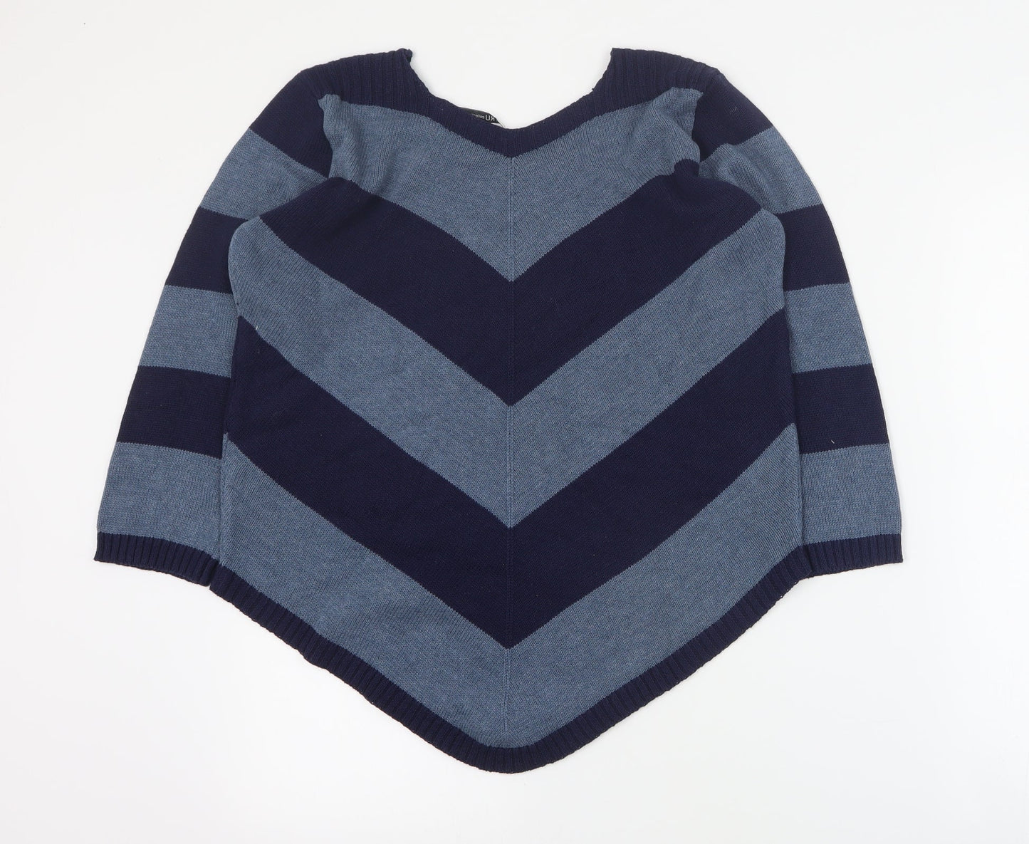 Womens UK Size S Tru Collection Blue Pullover Jumper