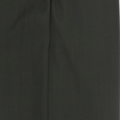Womens UK Size 14 Select Regular Fit Dress Pants Green Trousers