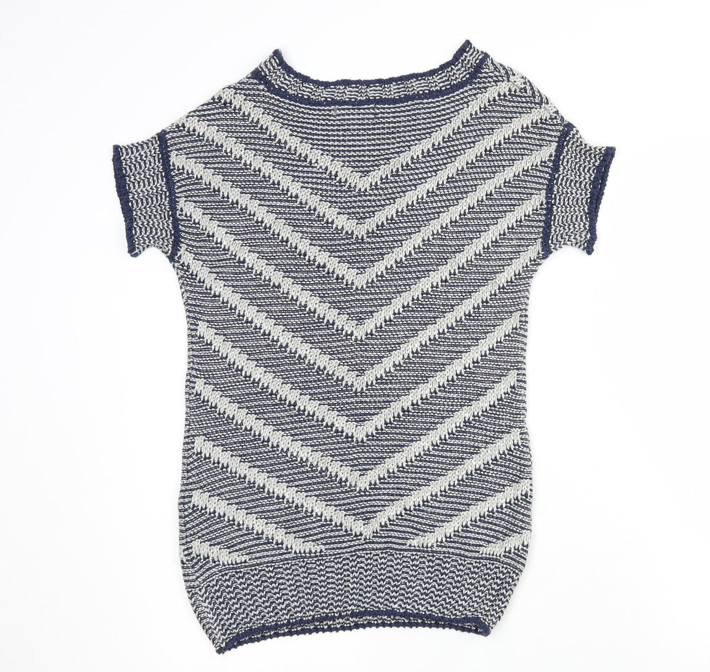 Womens UK Size S Per Una Blue Basic T-Shirt