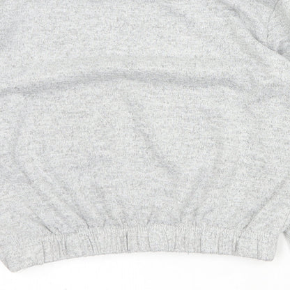 Matalan Girls Grey Round Neck  Polyester Pullover Jumper Size 9 Years  Pullover
