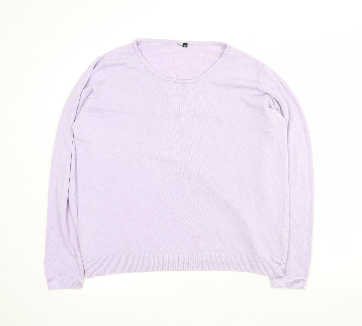 Womens UK Size 16 Essentials Purple Pullover Jumper