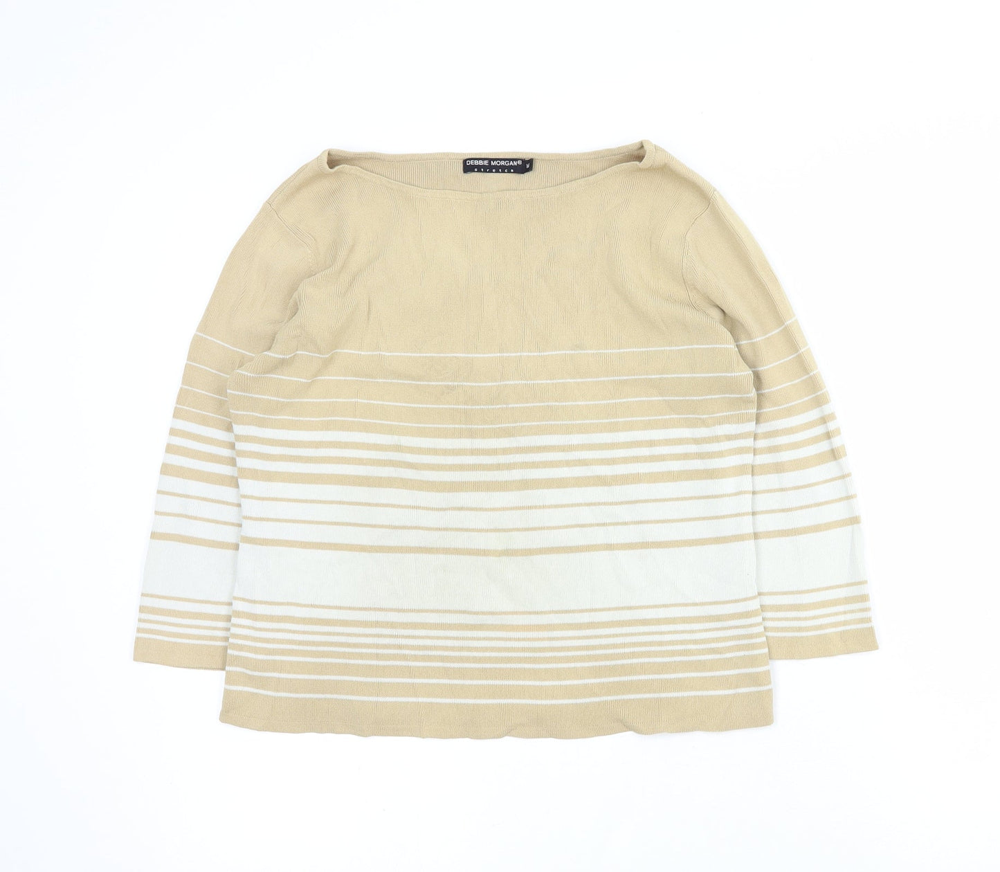 Womens UK Size M Debbie Morgan Brown Pullover Jumper