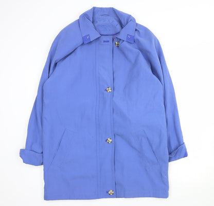 Womens UK Size S Astraka Blue Pea Coat