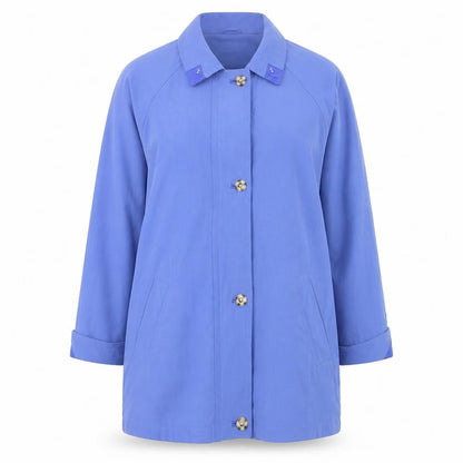 Womens UK Size S Astraka Blue Pea Coat