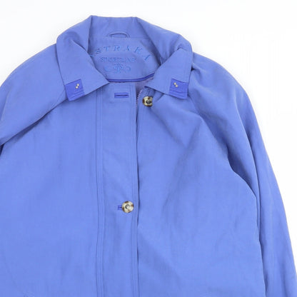 Womens UK Size S Astraka Blue Pea Coat