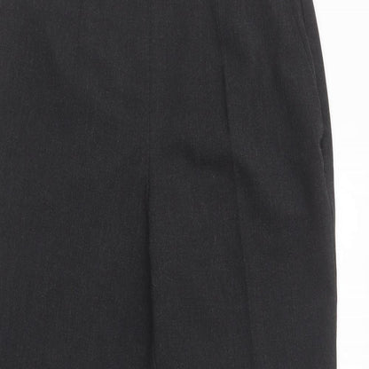 Womens UK Size 12 Marks and Spencer Regular Fit Dress Pants Grey Trousers