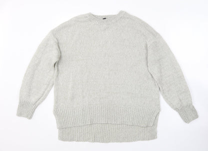 Womens UK Size M New Look Grey Pullover Jumper