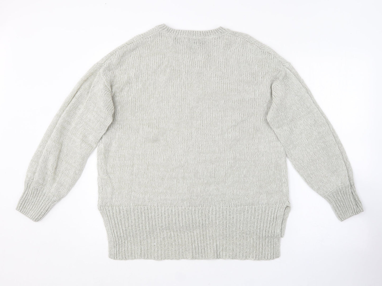 Womens UK Size M New Look Grey Pullover Jumper