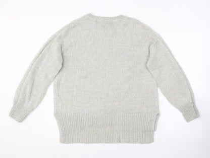 Womens UK Size M New Look Grey Pullover Jumper