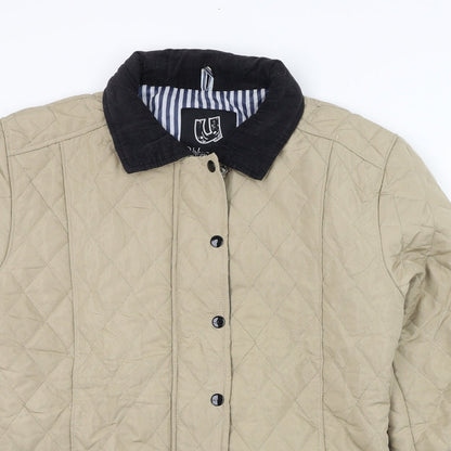 Womens UK Size XL Urban Diva Beige Quilted Coat