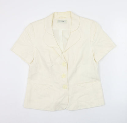 Womens UK Size 14 BHS Ivory Jacket