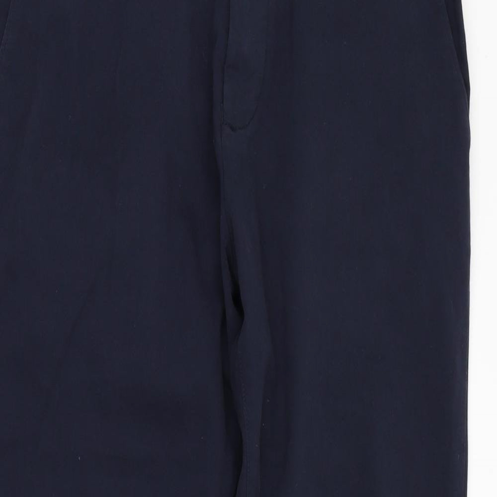 F&F Womens Blue  Cotton Chino Trousers Size 34 in L27 in Regular