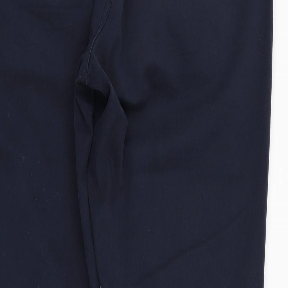 F&F Womens Blue  Cotton Chino Trousers Size 34 in L27 in Regular