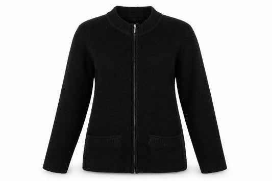 Womens UK Size XL BM collection Black Full Zip Jumper