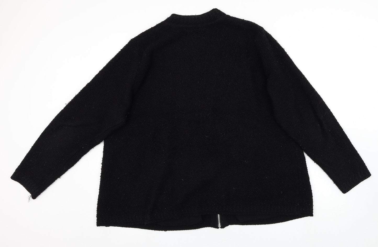Womens UK Size XL BM collection Black Full Zip Jumper