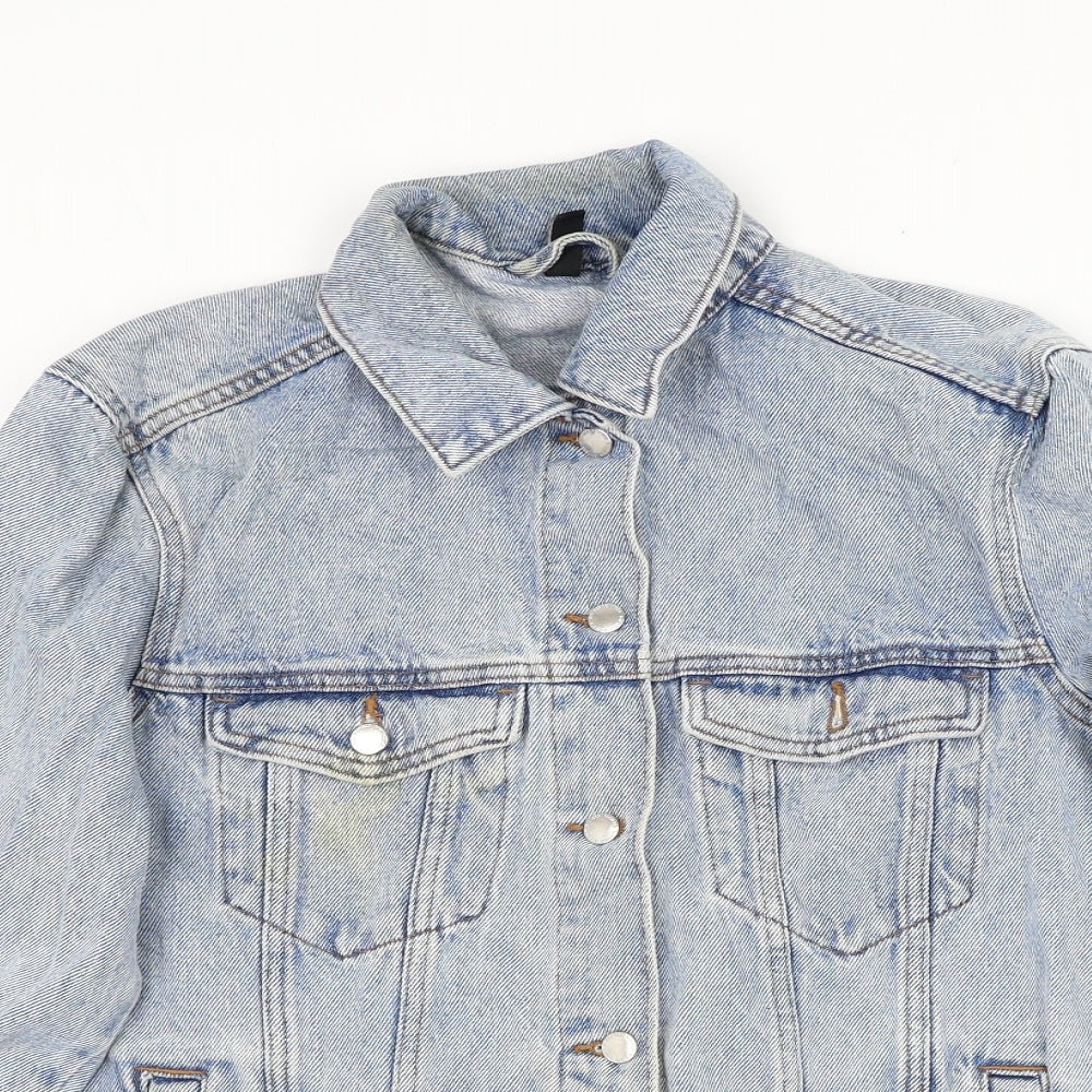 Womens UK Size S Divided by H&M Blue Jacket