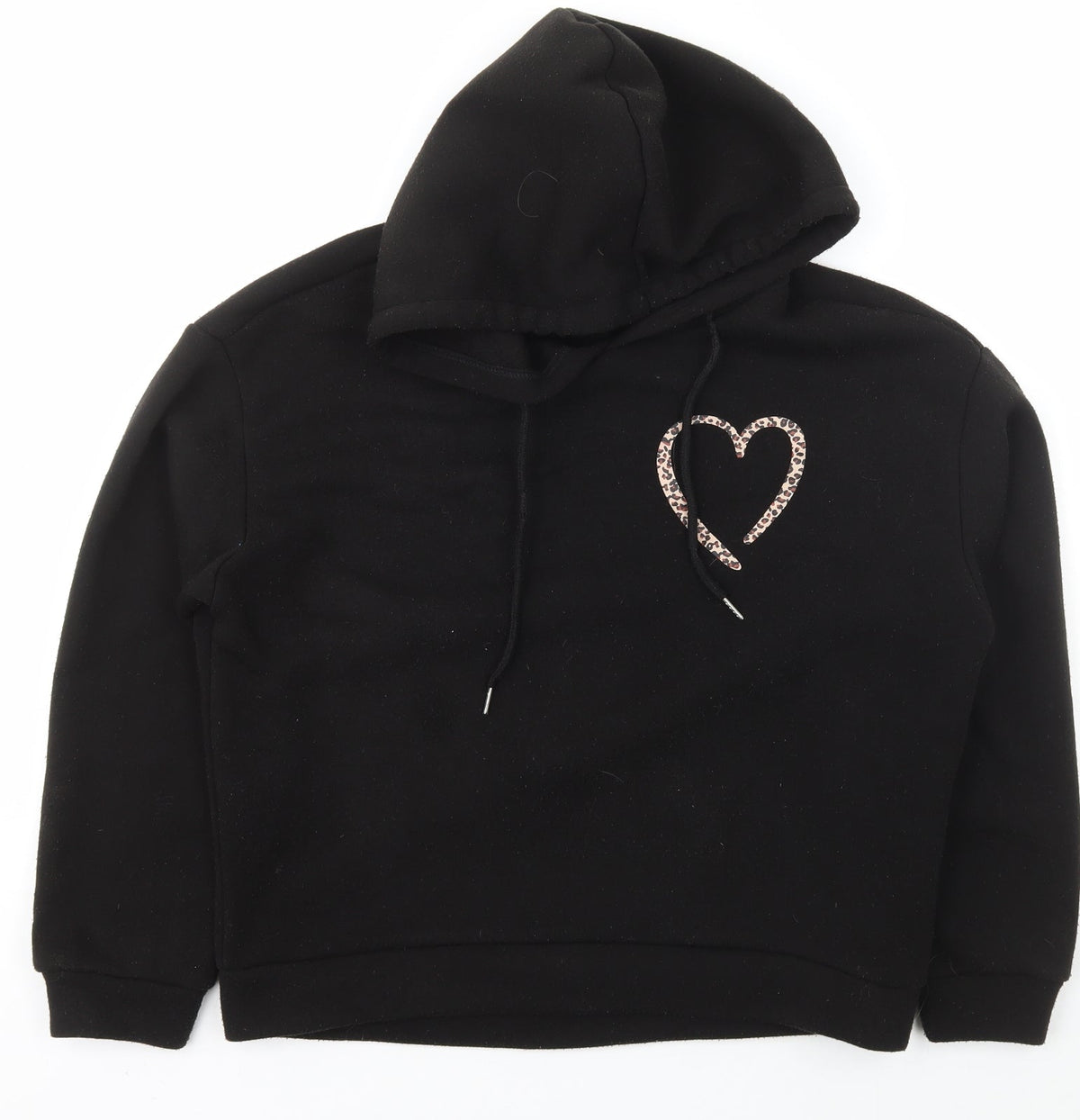 SheIn Womens Black  Polyester Pullover Hoodie Size M  Pullover