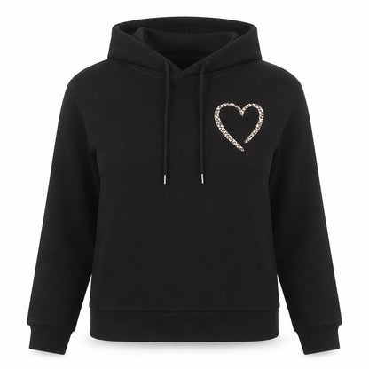 SheIn Womens Black  Polyester Pullover Hoodie Size M  Pullover