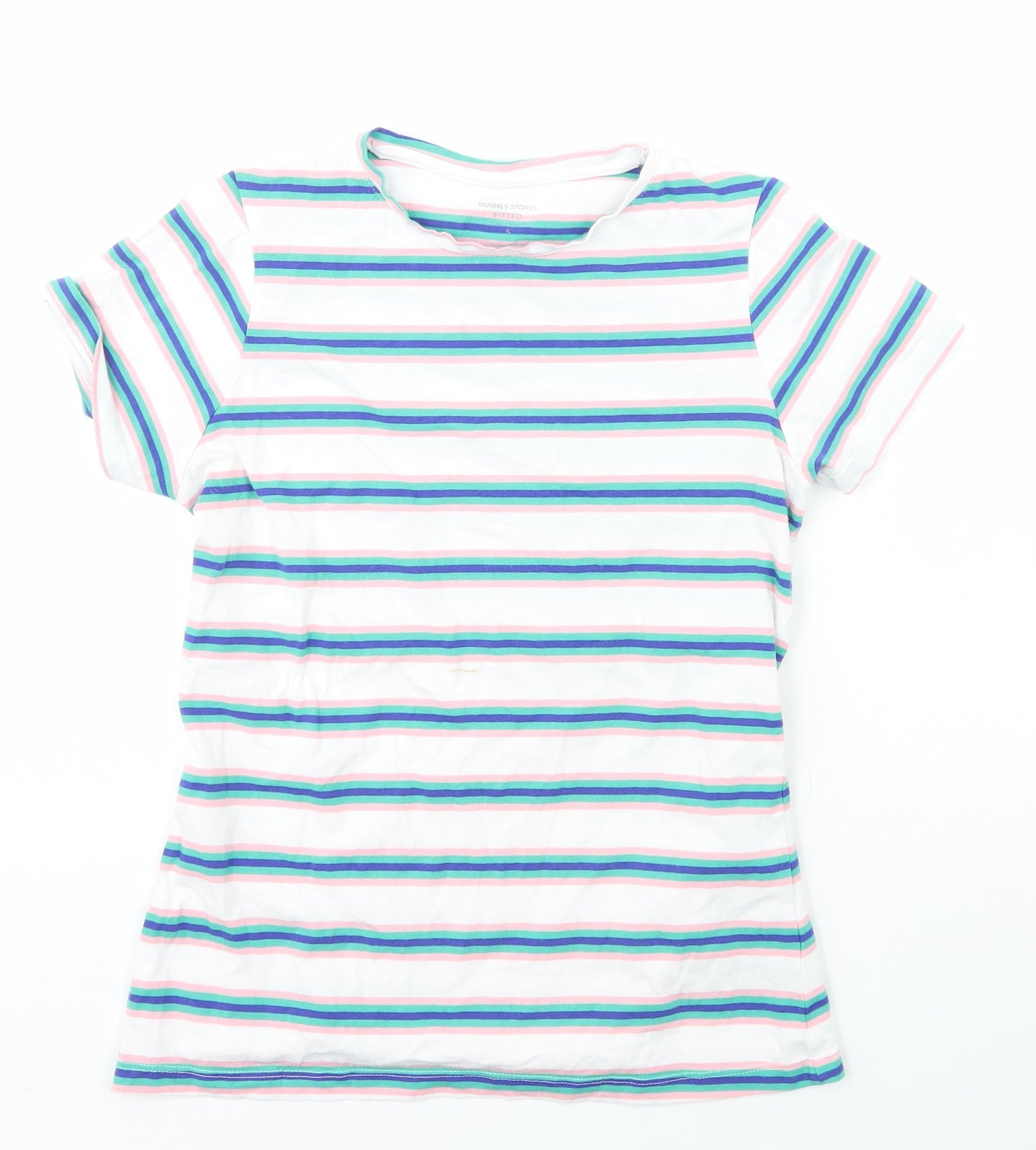 Womens UK Size S Dunnes Stores Multicoloured Basic T-Shirt