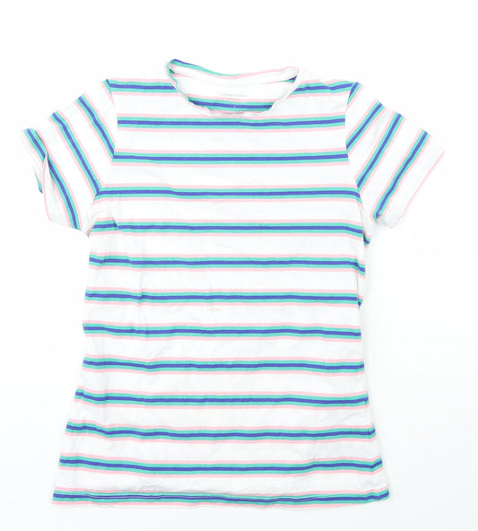 Womens UK Size S Dunnes Stores Multicoloured Basic T-Shirt