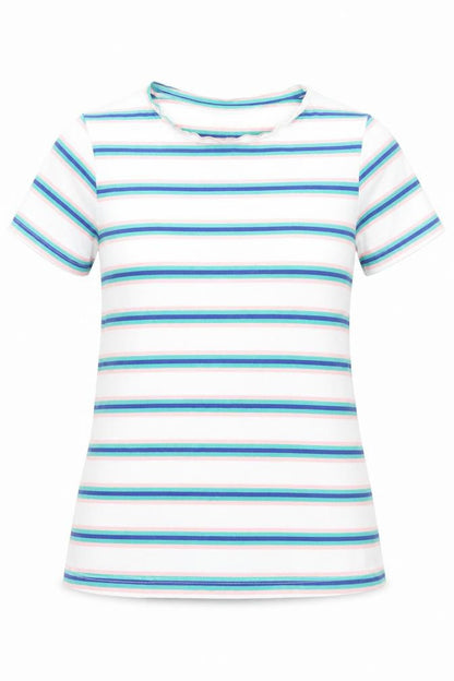 Womens UK Size S Dunnes Stores Multicoloured Basic T-Shirt