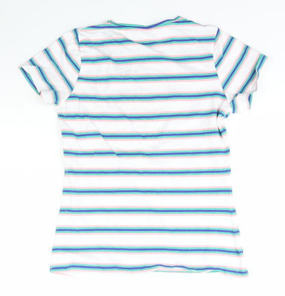 Womens UK Size S Dunnes Stores Multicoloured Basic T-Shirt