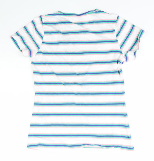 Womens UK Size S Dunnes Stores Multicoloured Basic T-Shirt