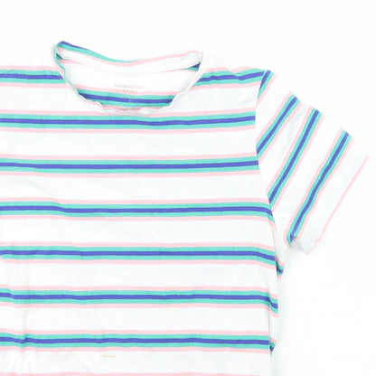 Womens UK Size S Dunnes Stores Multicoloured Basic T-Shirt