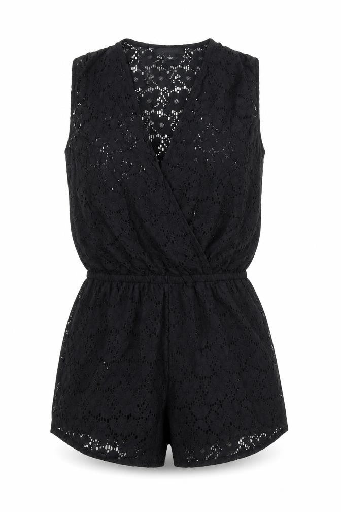 Womens UK Size S Atmosphere One-Piece Black Jumpsuit