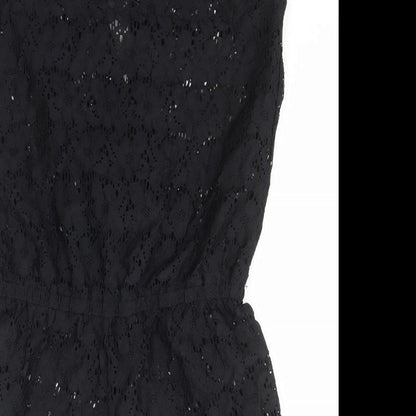 Atmosphere Womens Black Floral Nylon Jumpsuit One-Piece Size S  Pullover