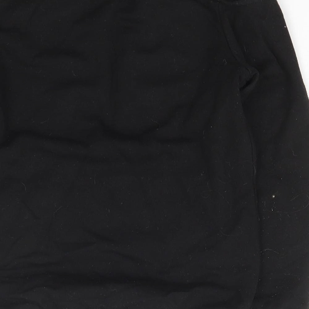Pep&co Girls Black Scoop Neck  Polyester Pullover Jumper Size 9-10 Years  Pullover - Squad Goal