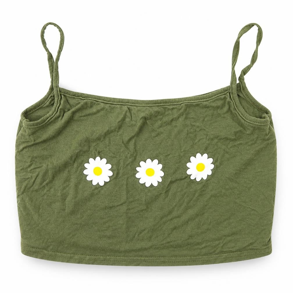 Womens UK Size 6 PRETTYLITTLETHING Green Basic Tank