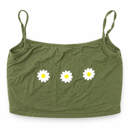 Womens UK Size 6 PRETTYLITTLETHING Green Basic Tank