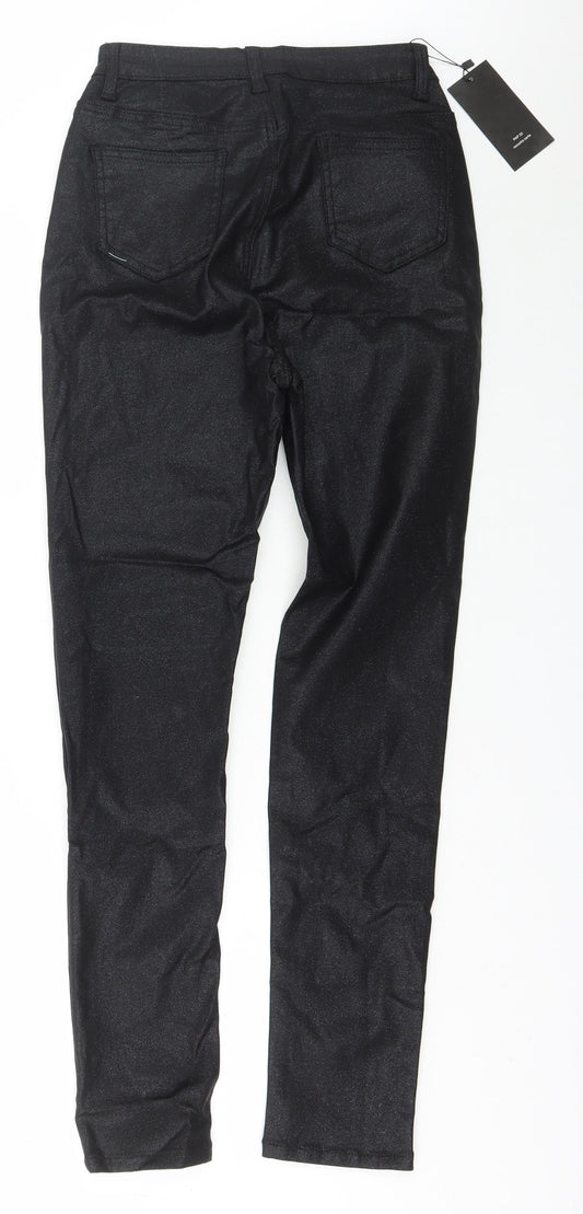 SheIn Womens Black  Elastane Skinny Jeans Size 28 L28 in Regular Zip