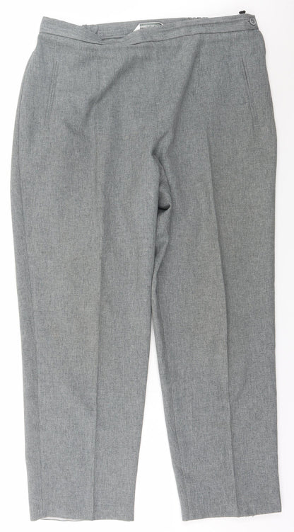 Womens UK Size 18 Marks and Spencer Regular Fit  Green Trousers