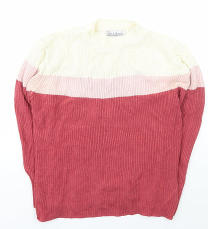 Womens UK Size L Pure & Natural Multicoloured Pullover Jumper
