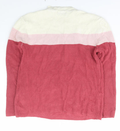 Womens UK Size L Pure & Natural Multicoloured Pullover Jumper