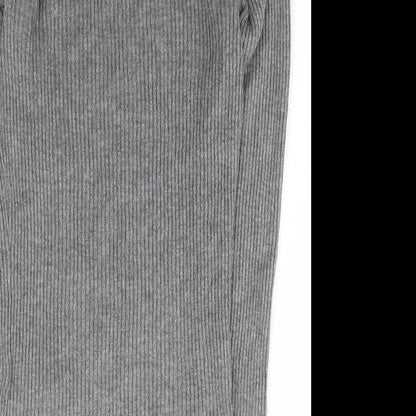 Primark Womens Grey High Neck  Viscose Pullover Jumper Size XS