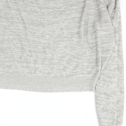 Red London Womens Grey Boat Neck  Acrylic Pullover Jumper Size L
