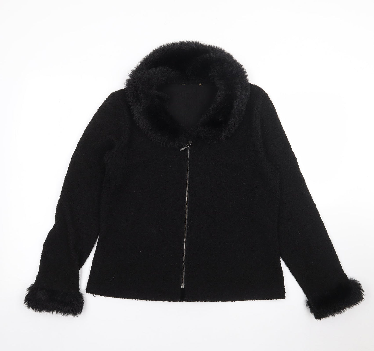 Womens UK Size S Preworn Black Jacket
