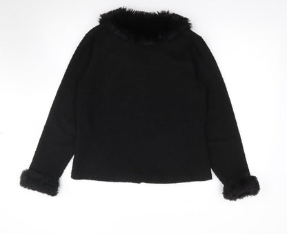 Womens UK Size S Preworn Black Jacket
